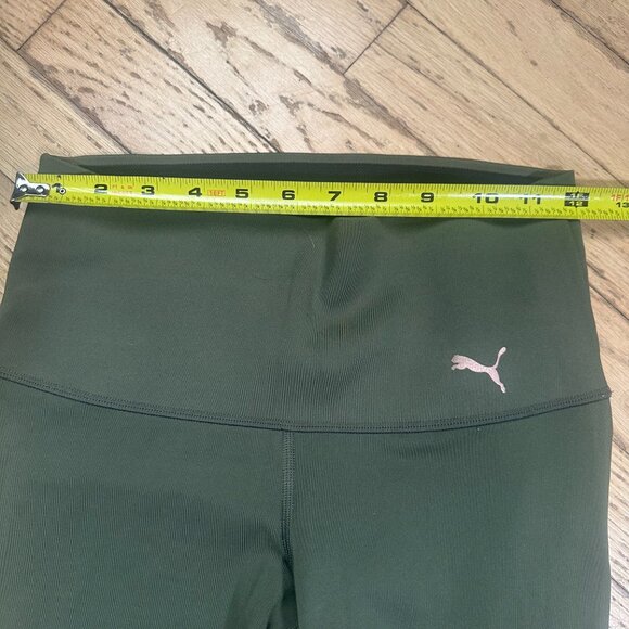 PUMA Premium Olive and Rose Gold Wide Waistband Leggings Size XS - Picture 4 of 6